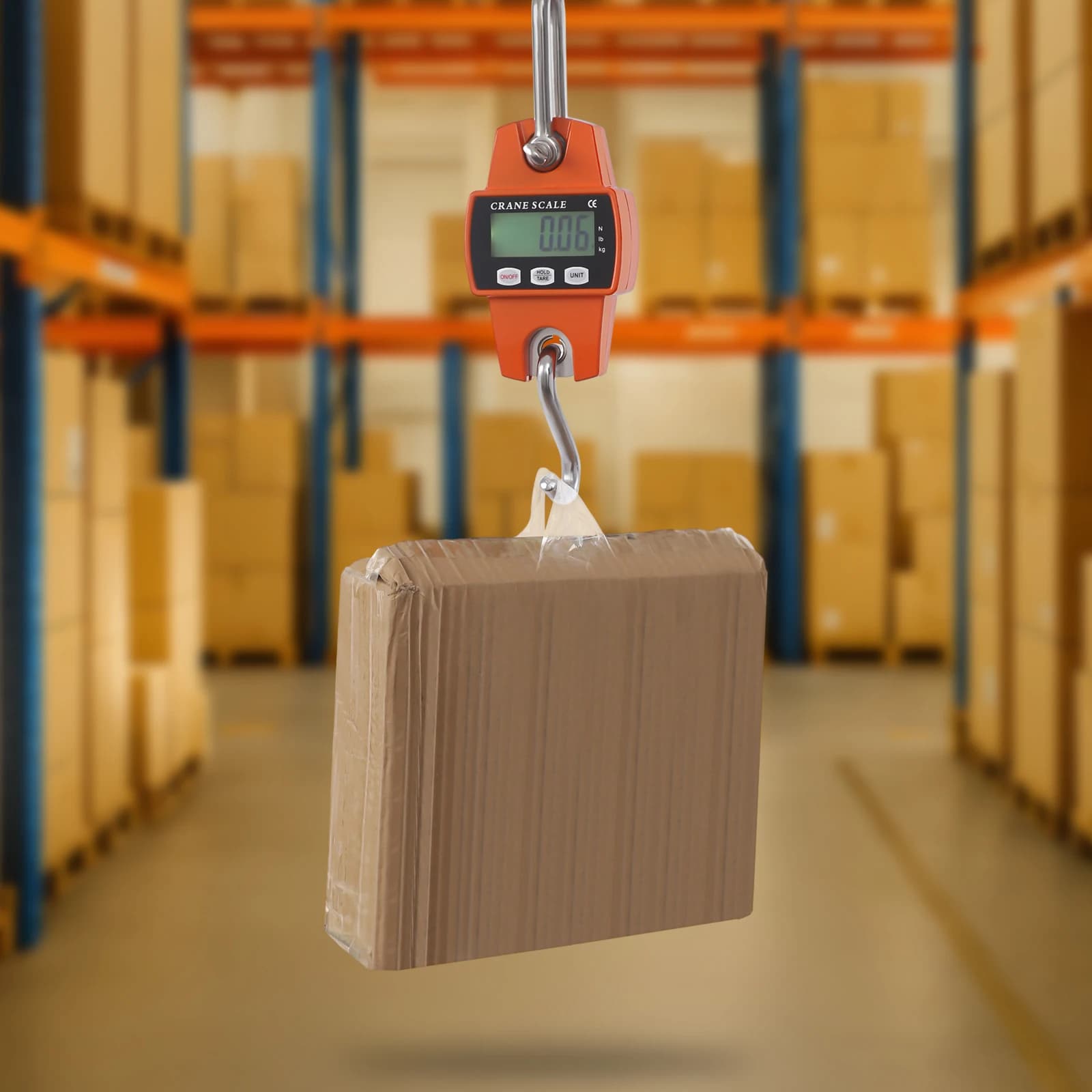 Balance gru électronique 300kg pêche LCD alarme surcharge unités kg/lb/n