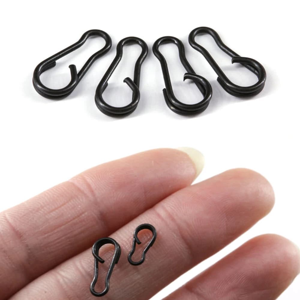 40 clips rapides et émerillons pour terminal tackle carpe - Accessoires de pêche à changement rapide