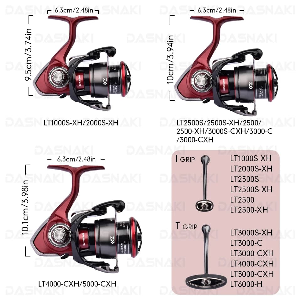 Moulinet spinning Daiwa Fuego CS LT original 2025 taille 1000 à 6000 frein 5-12kg pour pêche mer et lacs
