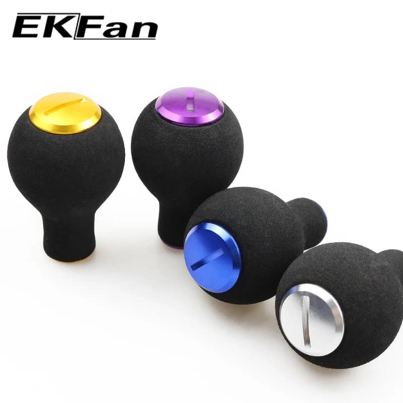Poignées EKFan EVA pour moulinets Dawa Shimano - Forme gourde ergonomique pour pêche au lancer