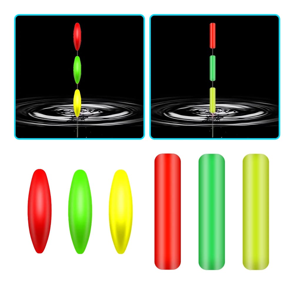 10 boules flottantes fluorescentes en mousse pour pêche à la dérive, indicateurs de touche et accessoires de pêche.
