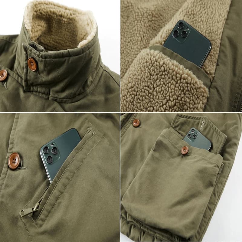Veste polaire homme sans manches hiver militaire 6XL, col montant matelassé coupe-vent tactique