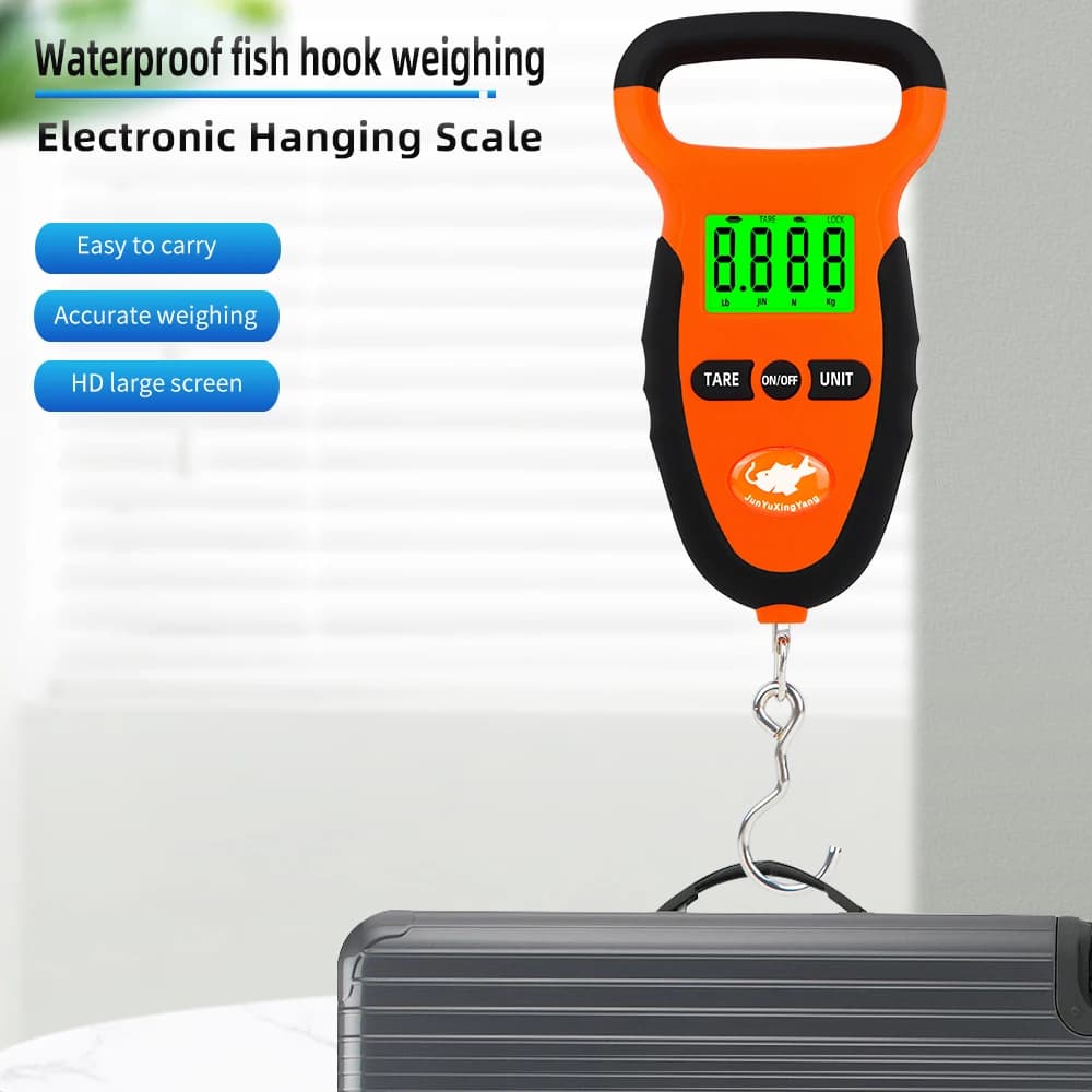 Balance digitale pêche 50kg waterproof - Pèse-hameçon portable précis pour poissons et bagages