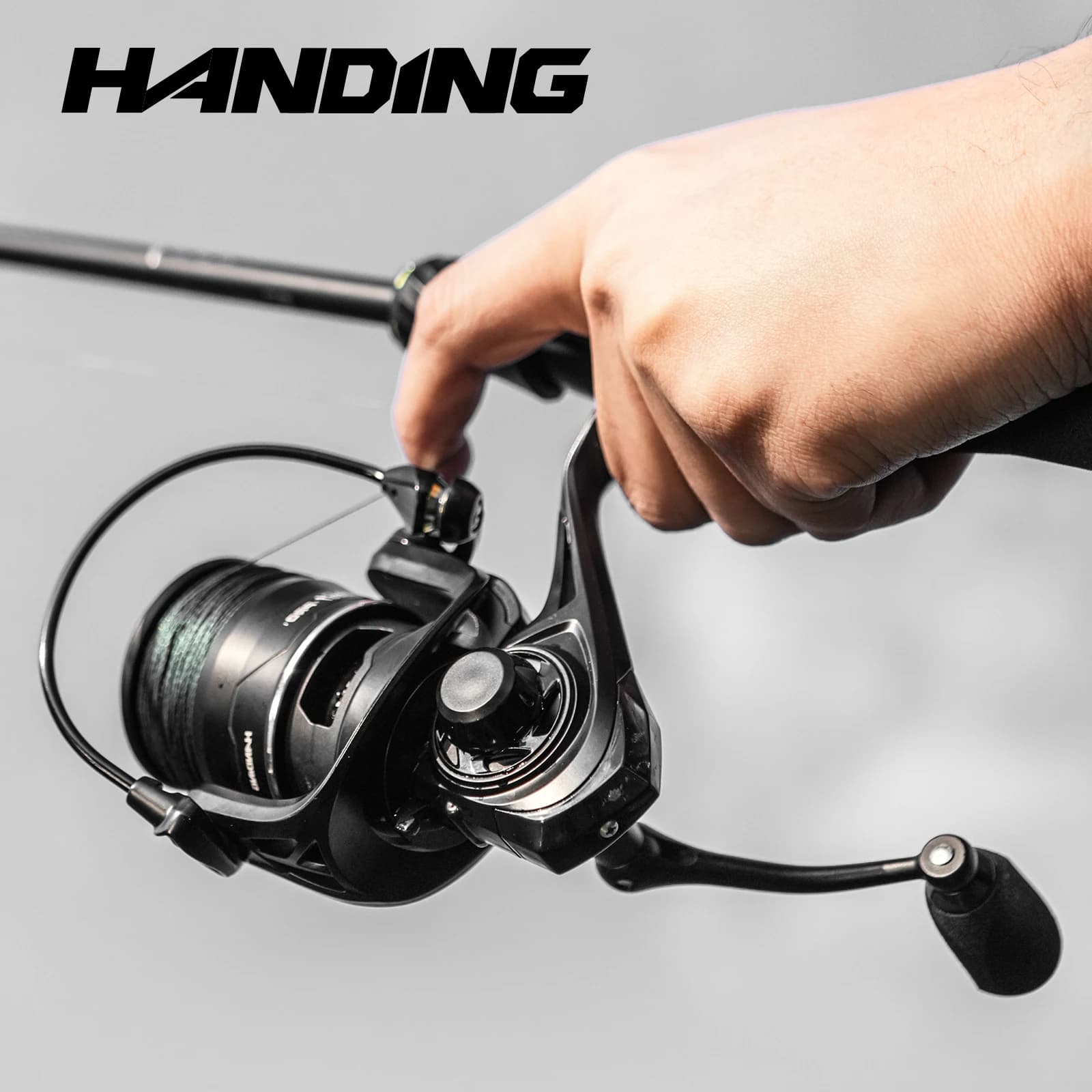 Moulinet spinning HANDING M1 PRO anti-corrosion 9+1BB frein 15kg pour gros poissons mer résistant