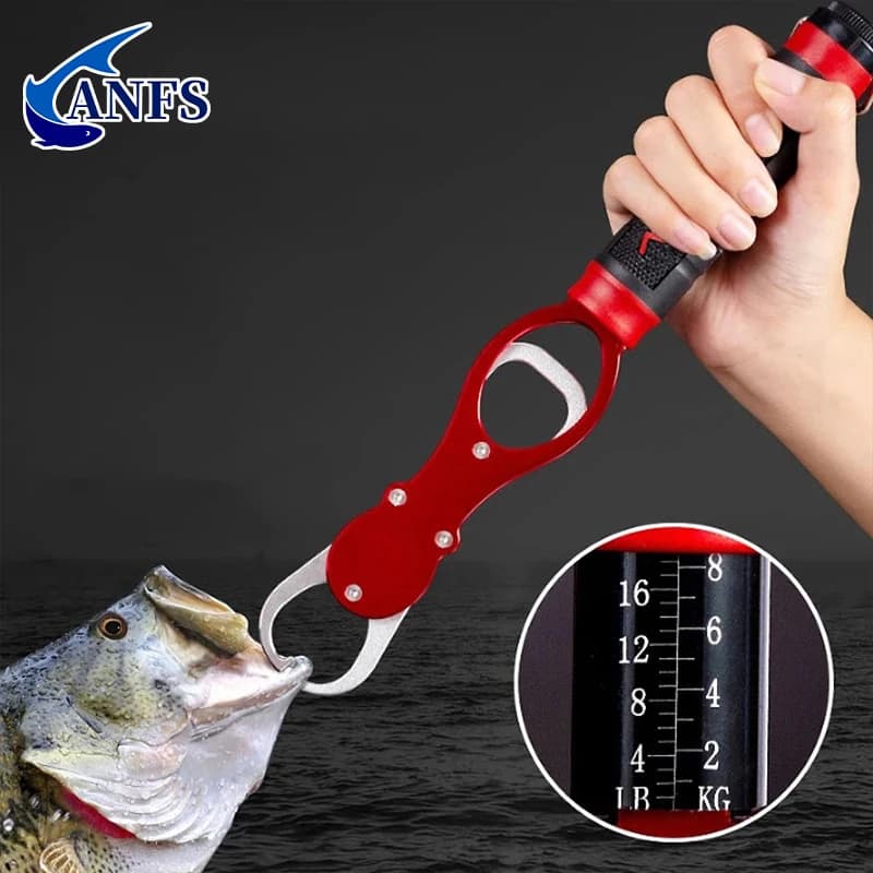 Gripper lèvres poisson avec balance 18kg - Aluminium professionnel pour pêche sportive - Cadeau pêcheur