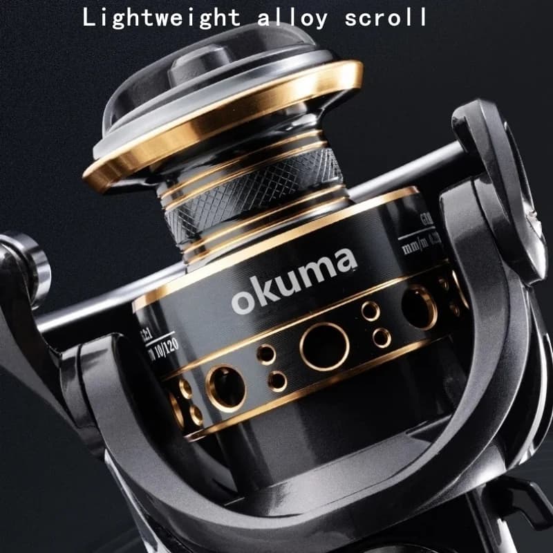 Moulinet spinning Okuma metalultra léger frein 18kg outil pêche 2025