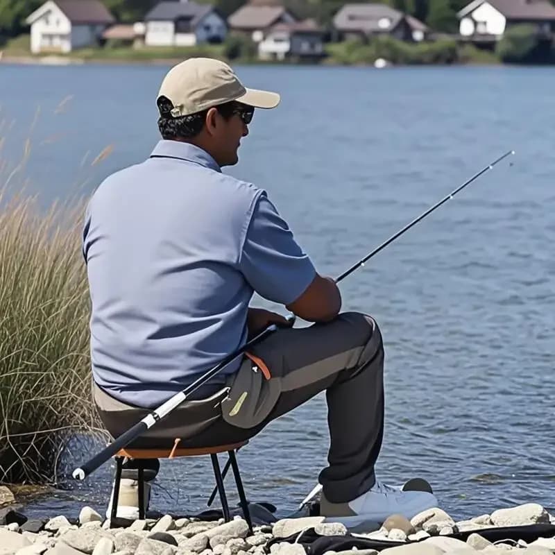 Tabouret pliant ultra-léger aluminium robuste pour pêche randonnée plage pique-nique repose-pieds