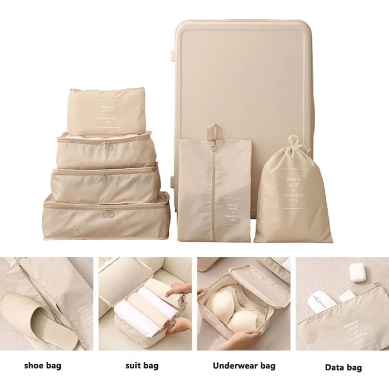 Set sacs organisateurs voyage pour vêtements et produits numériques - rangement valise et dortoirs étudiants