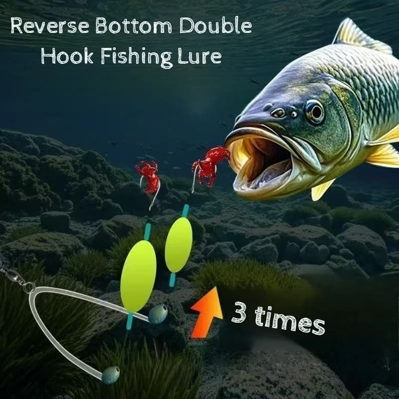 Double hook hair rig Iseni anti-fond tailles 4/7/9/12 - Montage suspension prêt à pêcher pour carpes