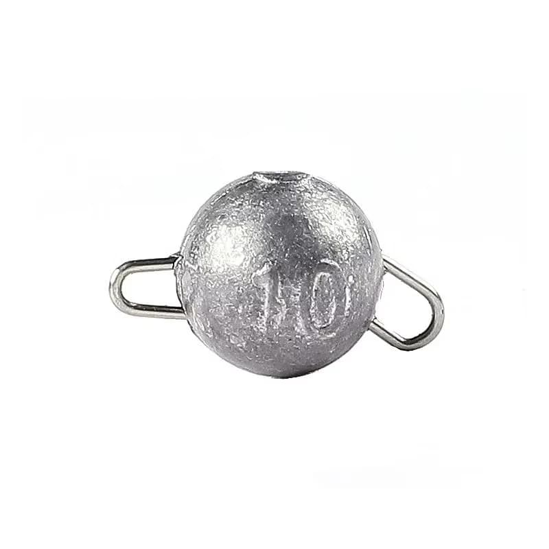 10 têtes de jig plombées en forme de balle pour leurres souples - poids de 2g à 18g