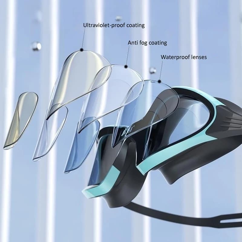 Lunettes de natation myopie professionnelles HD piscine - Correction -2.0 à -6.0 étanches anti-buée