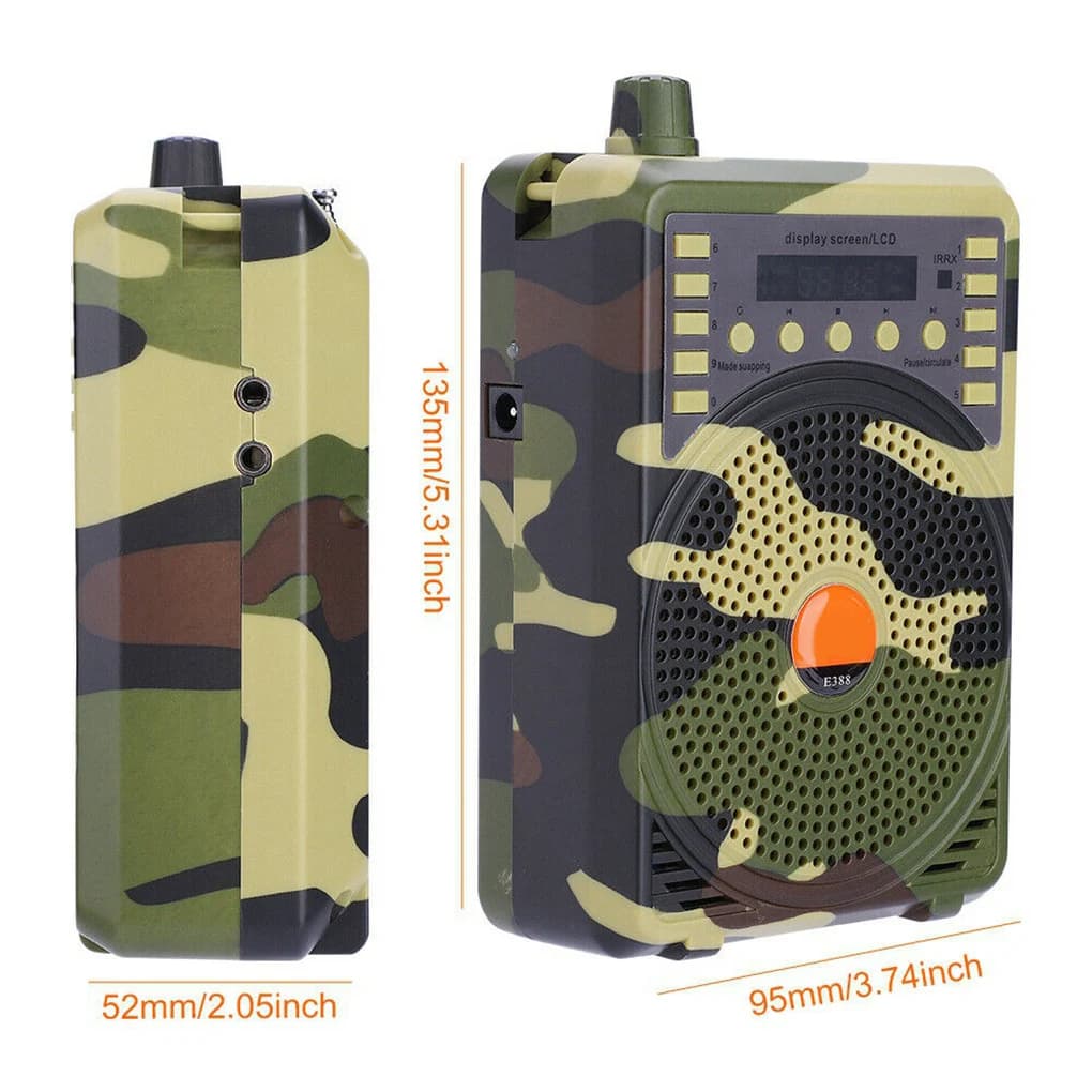 Amplificateur son 1000m télécommande professionnel compact pour appeaux leurres équipement chasse