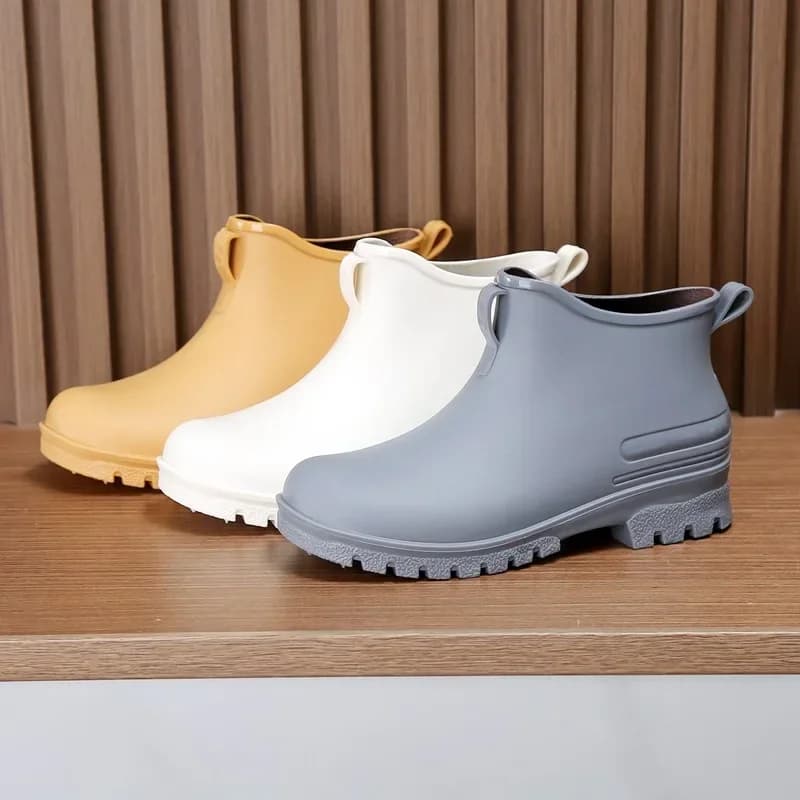 Bottes pluie unisex outdoor 2025 pêche légères polyuréthane couvre-chaussures hauteur cheville homme
