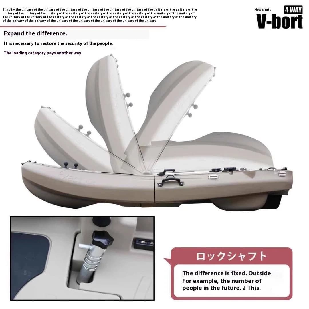 Kayak pêche 8 pieds pliable monoplace à pédales modulaire certifié CE pour navigation