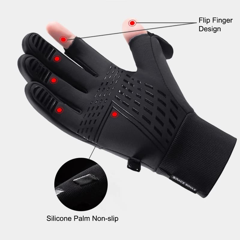 Gants chauffants hiver homme femme pêche vélo ski écran tactile imperméables sport extérieur