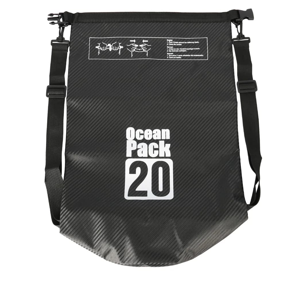 Sac étanche fibre carbone 2L à 30L flottant pêche rafting natation navigation équipement sec