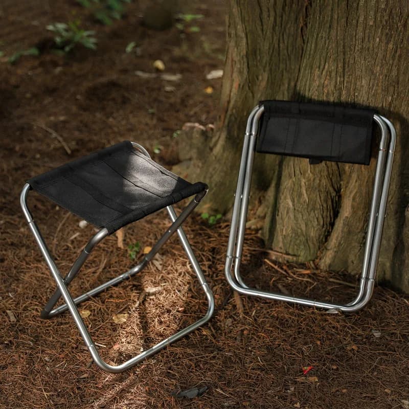 Chaise pêche aluminium pliante portable légère pour camping et extérieur