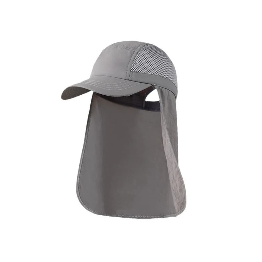 Casquette de pêche protection solaire avec rabat cou-nuque réglable pour homme et femme été
