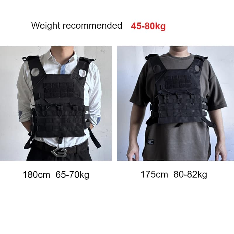 Gilet tactique nylon avec système MOLLE - Armure de corps pour pêche extrême et chasse outdoor