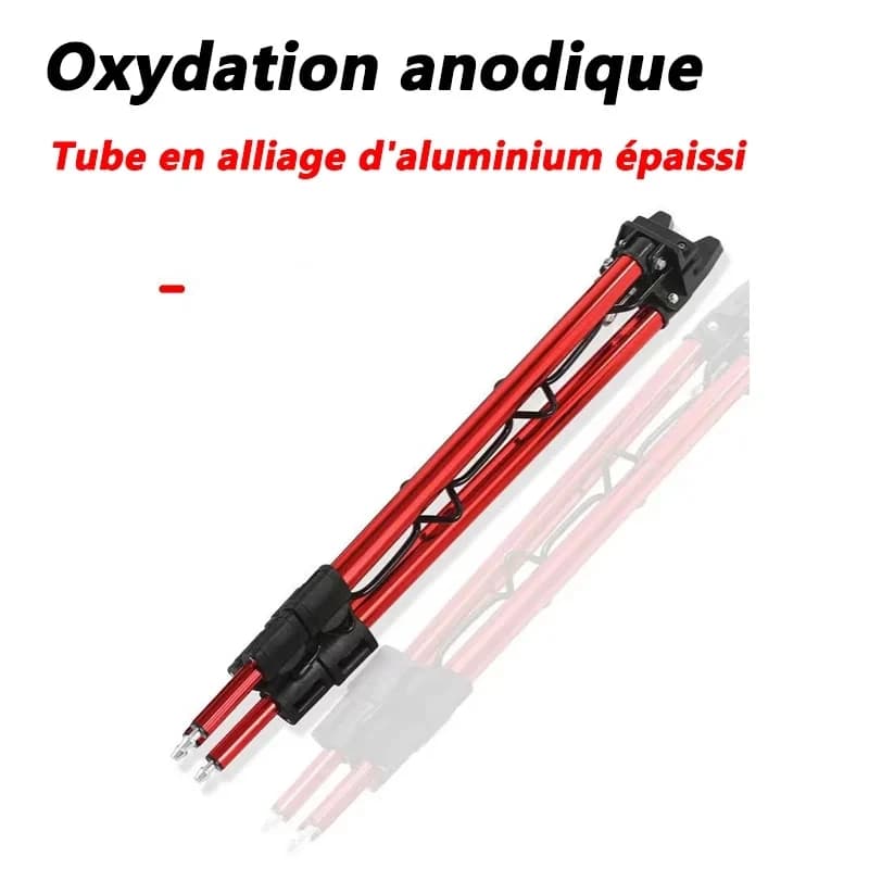 Support de canne télescopique 3 positions - Porte-canne réglable et stable pour pêche confortable