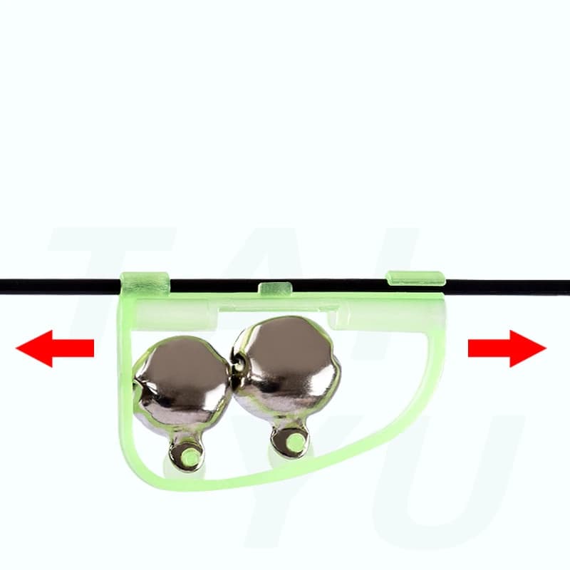5-10 cloches doubles plastique pêche nuit - Accessoires portables rapides alarme morsure canne