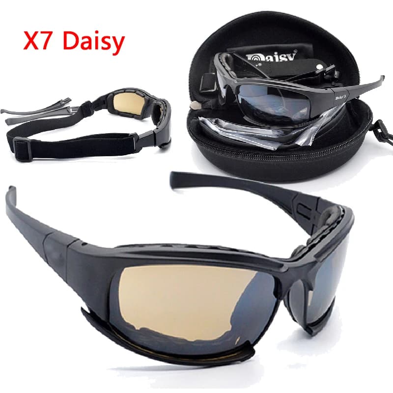 Lunettes tactiques polarisées pêche vélo C6 protection vent poussière tir sport outdoor