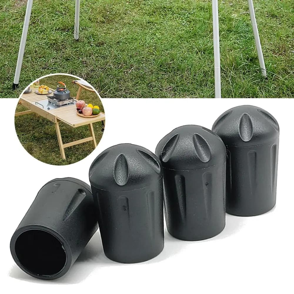 Protège-pieds anti-dérapants pour chaise camping lune - 4 pièces résistantes à l'usure pour pêche