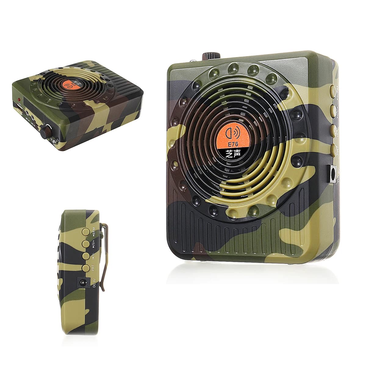 Amplificateur son professionnel télécommande chasse - Haut-parleur appel appâts ampli petit format prise EU