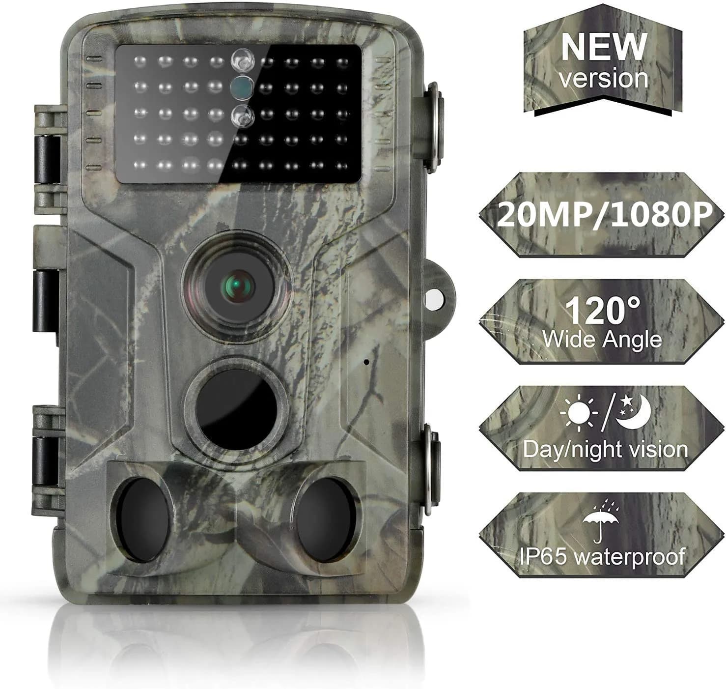 Caméra trail extérieure 20MP 1080P HD étanche wildlife hunting surveillance game vision nocturne infrarouge