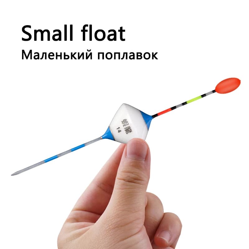 5 flotteurs nano pêche avec perle queue + 5 tubes + 1 siège + hameçons, ensemble