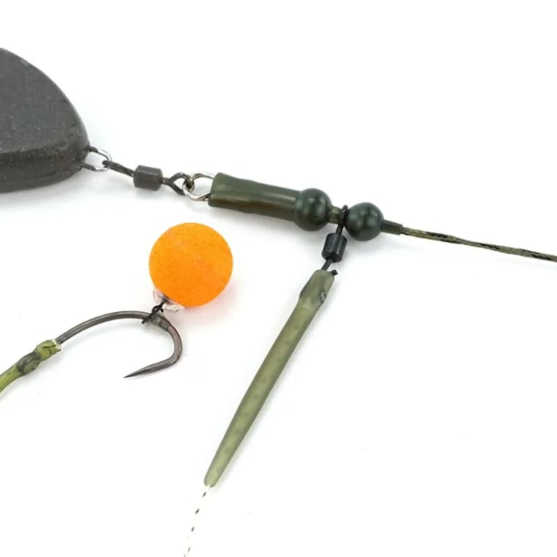 HIRISI 3PCS Plombée Carpe 68CM avec Rigs Hélicoptère - Ligne Tressée Accessoires Carpe