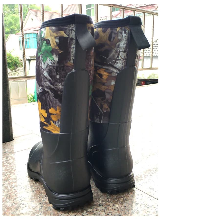 Bottes camouflage feuille d'érable pêche chasse antidérapantes pour neige hiver outdoor