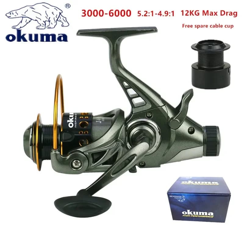 Moulinet OKUMA frein double relâche avant arrière 12KG dragage pour pêche sportive