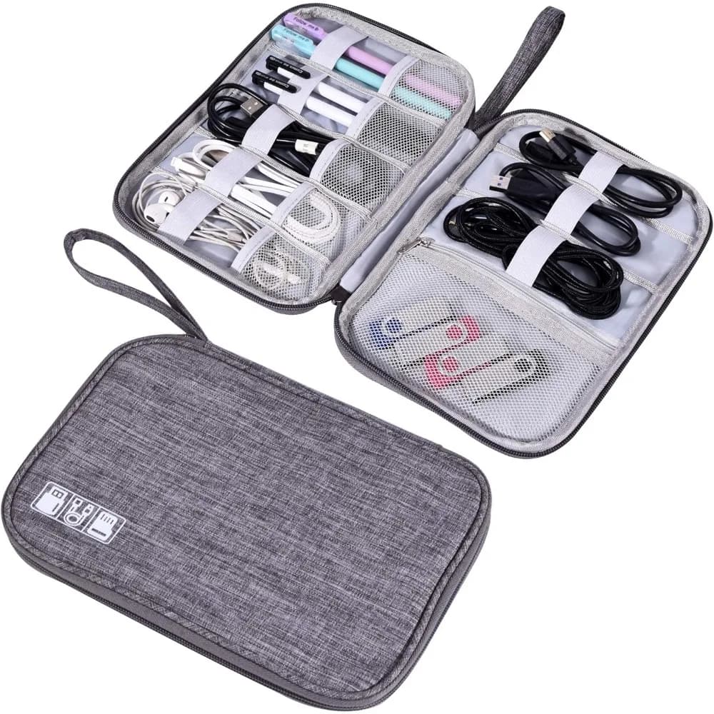 Pochette organisateur câbles électroniques étanche - Sac voyage universel rangement accessoires câbles