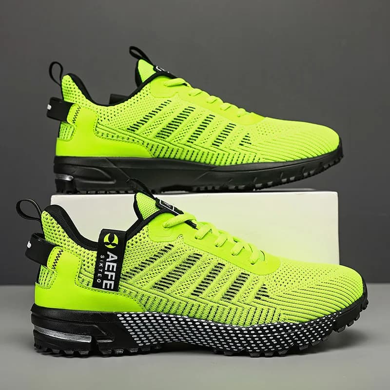 Chaussures running homme pour pêche sportive - Sneakers respirantes légères pêche active et déplacements