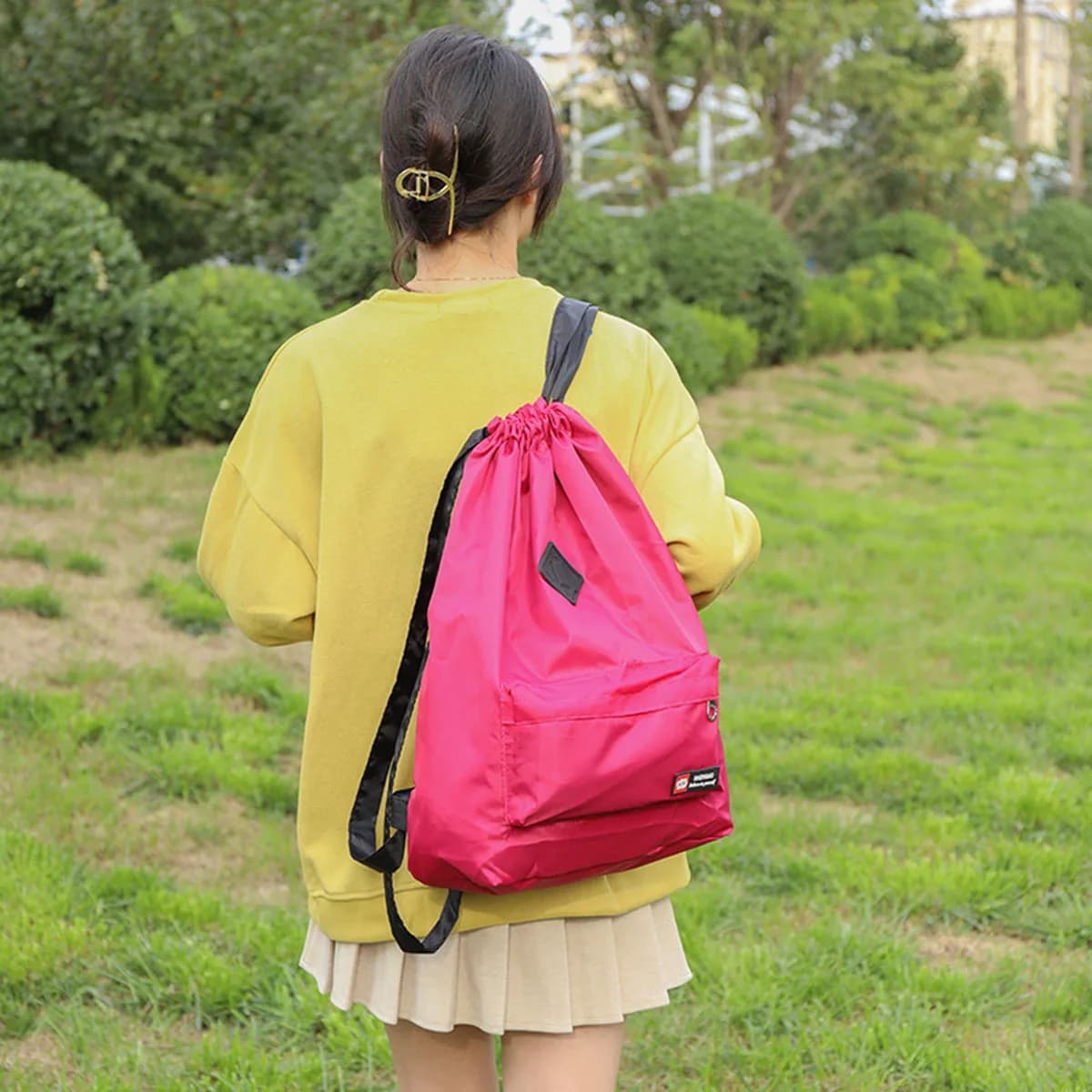 Sac à dos pêche femme Oxford léger grande capacité, sac sport voyage polyvalent pour randonnée et extérieur