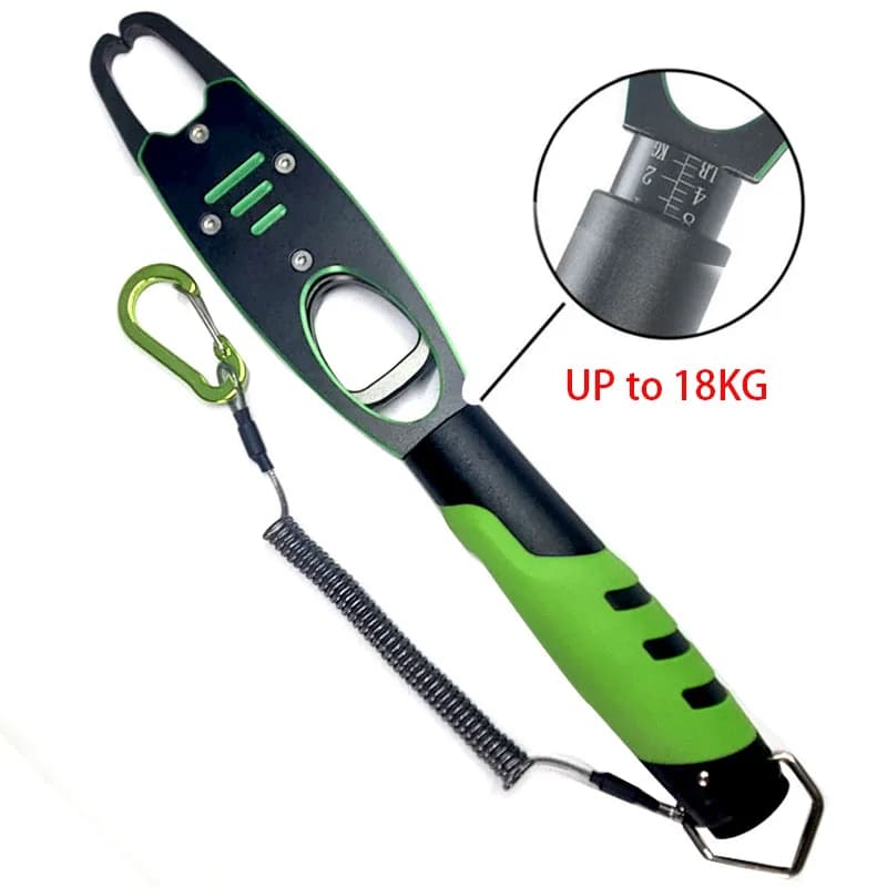 Pince à peser TAKEDO BL-040 grip pour poisson avec balance intégrée, bec extracteur d'hameçon et pince multifonction