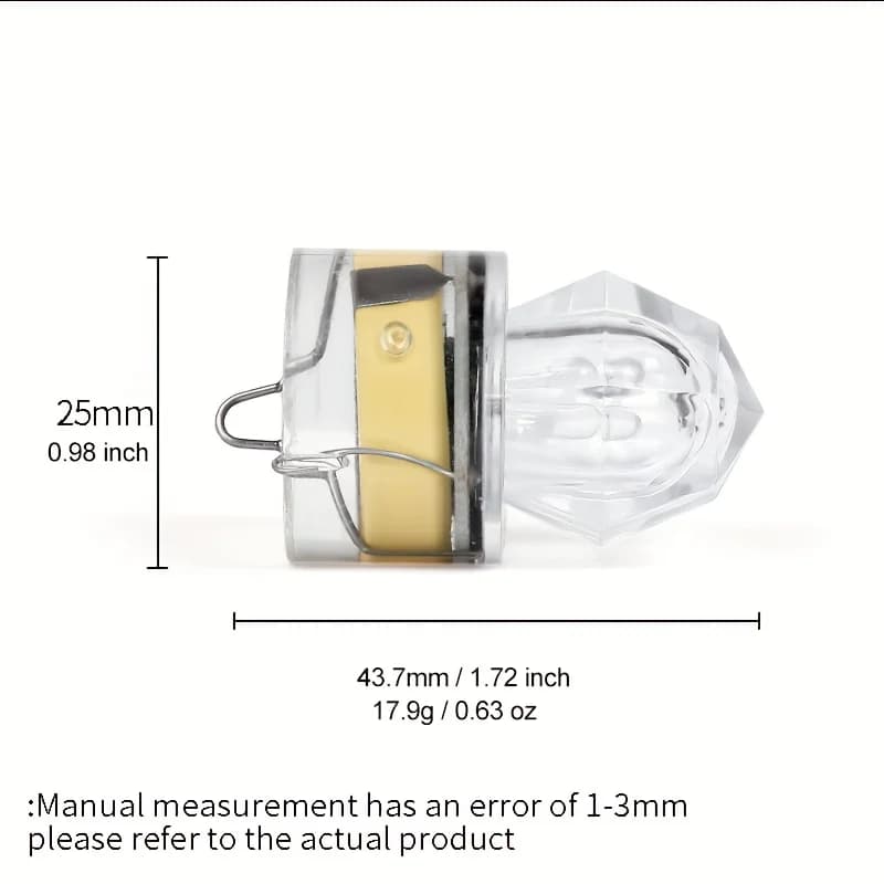10 lumières LED pêche sous-marine profondeur étanche diamant appât coloré