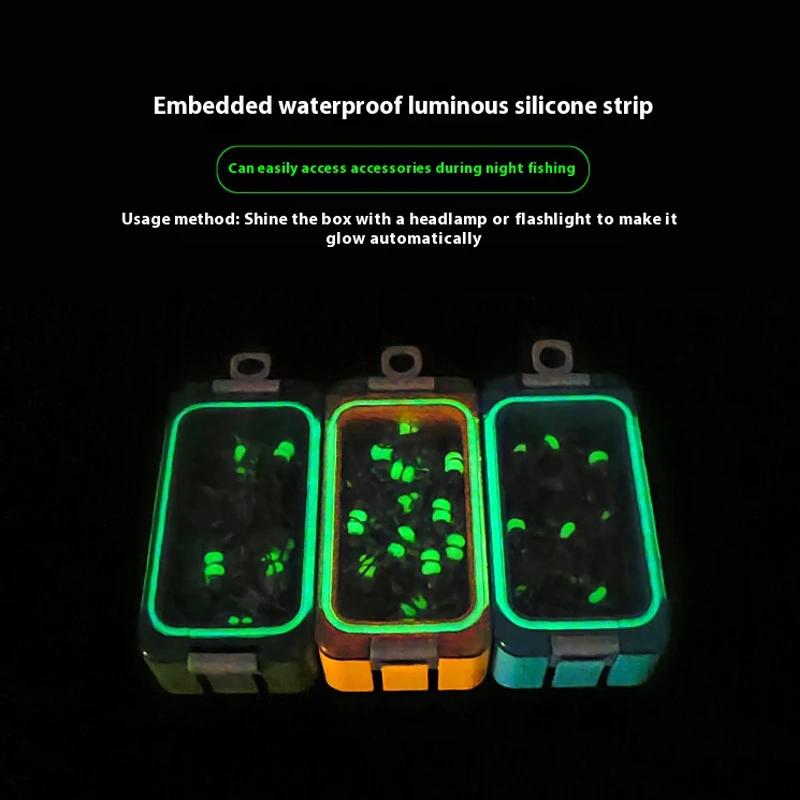 Barillet lumineux connecteur de pêche 25 pièces avec émerillon et clip à verrou pour leurre souple