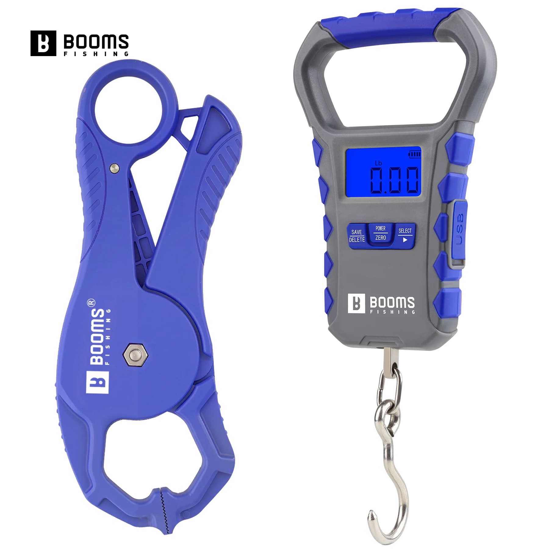 Booms Fishing Portable Fishing Gripper Lip Grip Digital Electronic Scale Fish Co