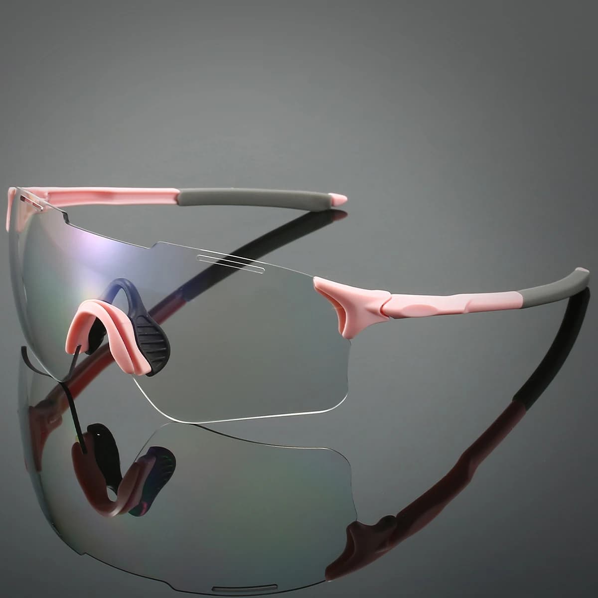 Lunettes de sport photochromiques sans monture pêche - Protection professionnelle cyclisme homme femme UV400