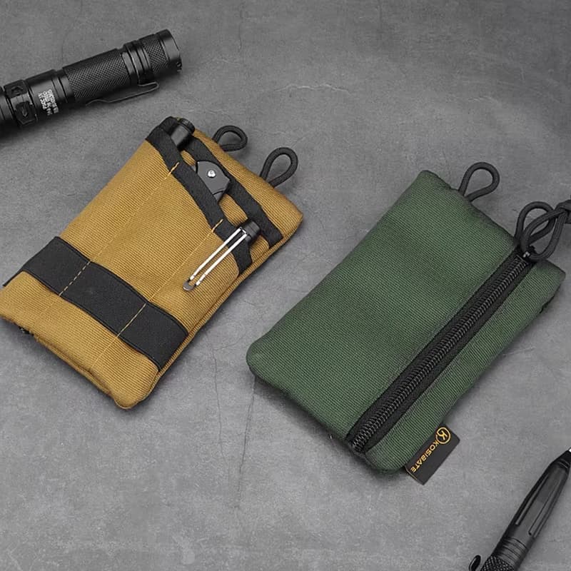 Sac banane tactique EDC pour pêche et outdoor - Organisation compacte clés cartes
