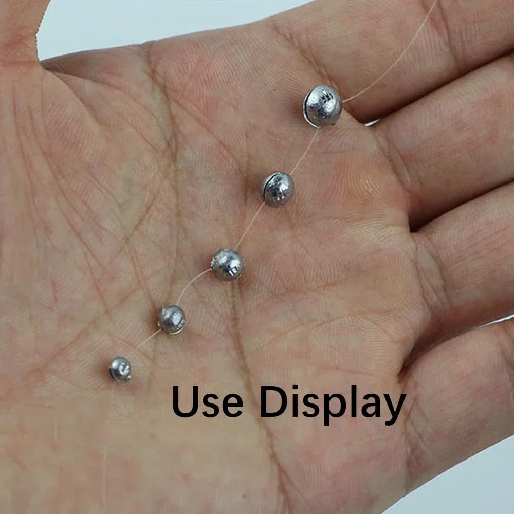 50 plombs split shot ronds pour pêche - Plombs explosion pour flotteur et ligne