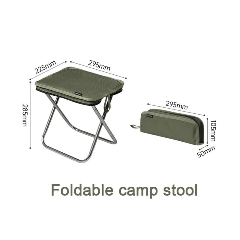 Tabouret pliant Naturehike portable - Siège camping pêche léger pour croquis et plein air