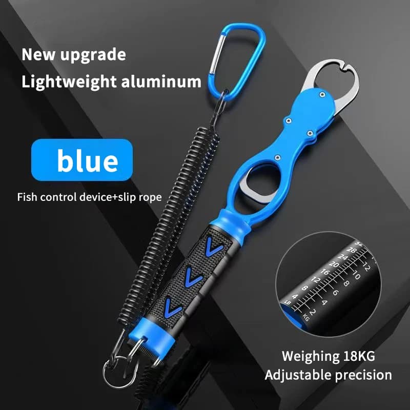 Pince à lèvres pour poisson avec balance intégrée en alliage d'aluminium portable pour pêche sportive