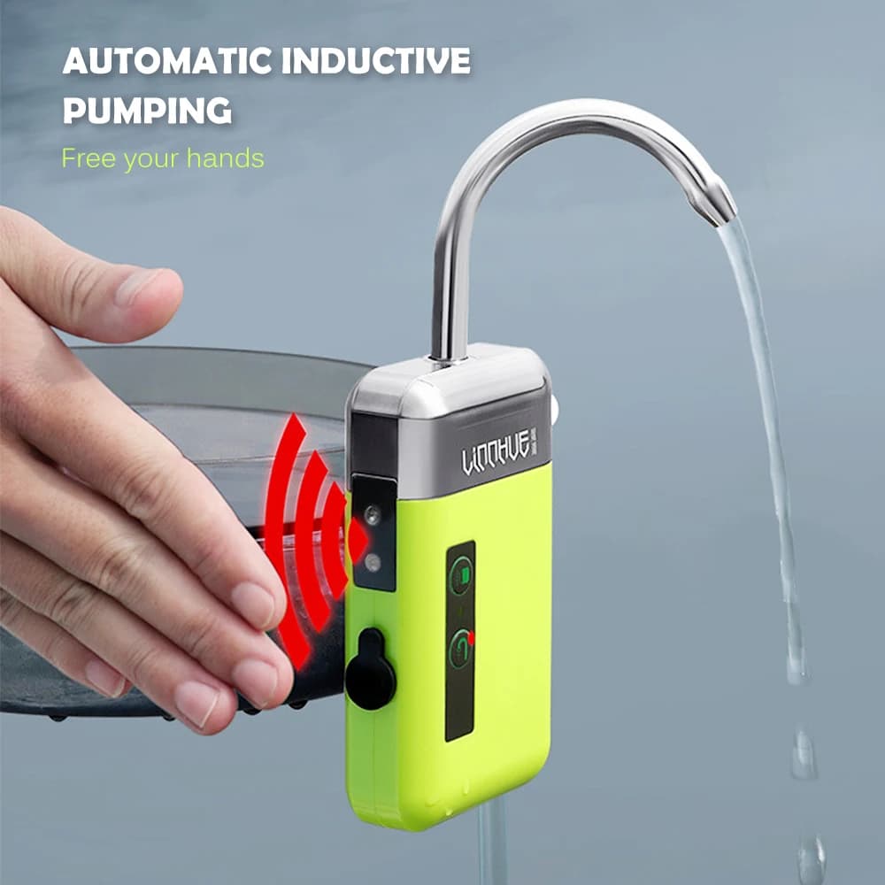 Pompe Eau Air Oxygène Multifonction Rechargeable - Accessoire Pêche avec Capteur pour Matériel de Pêche