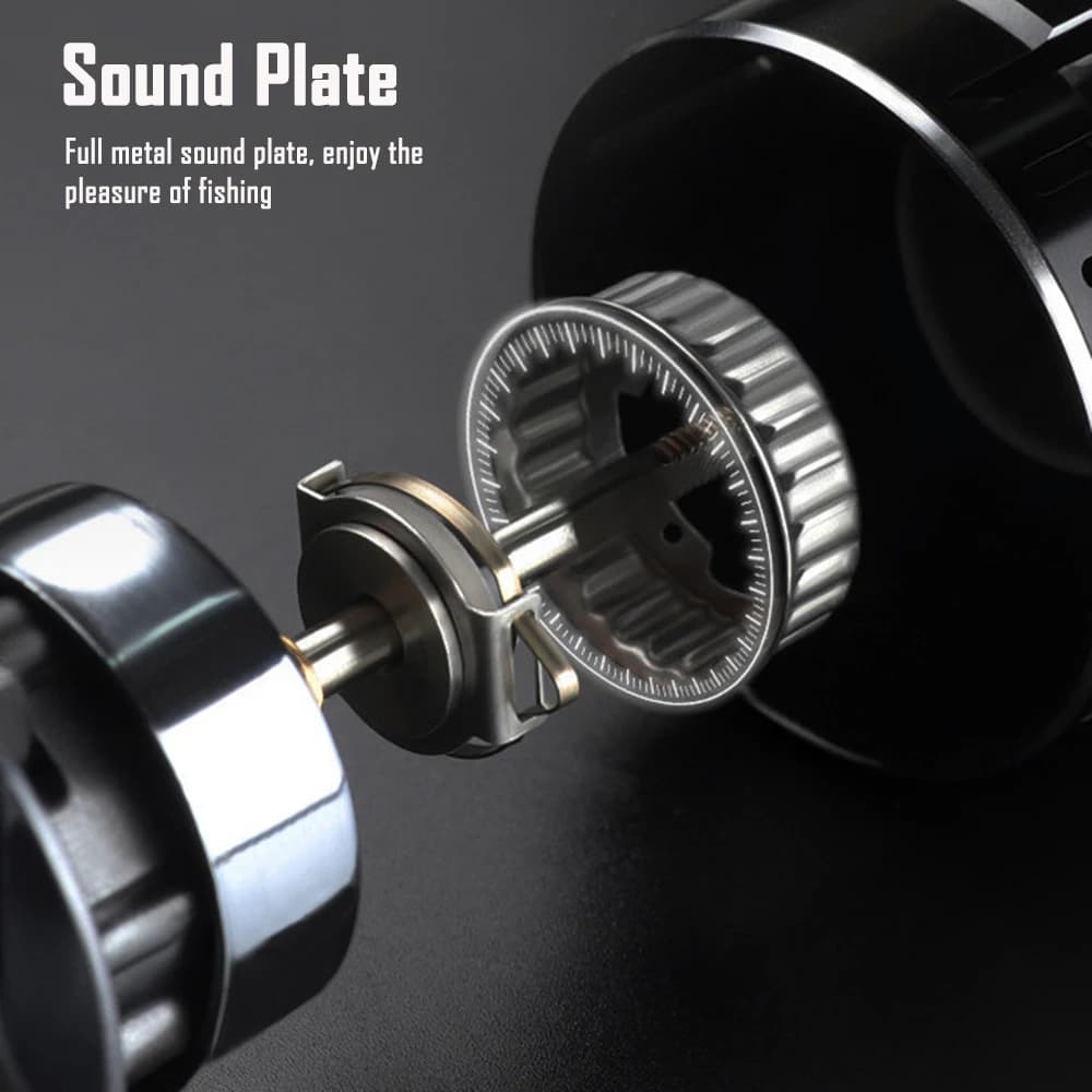 Moulinet de pêche tout alliage haute vitesse 6.2:1 VWVIVIDWORLD - pour spinning, casting et baitcasting