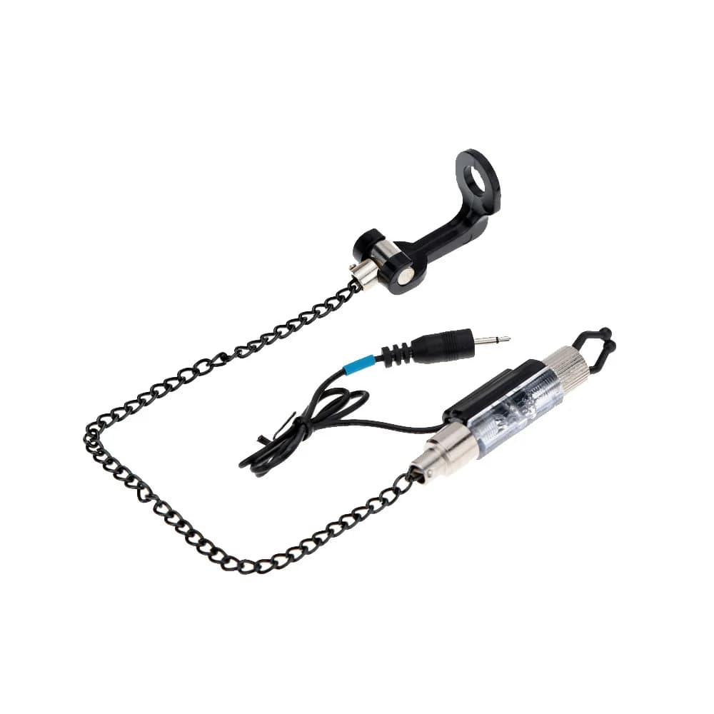 Indicateur fer chaîne alarme morsure pêche avec LED : indicateur illuminé accessoires