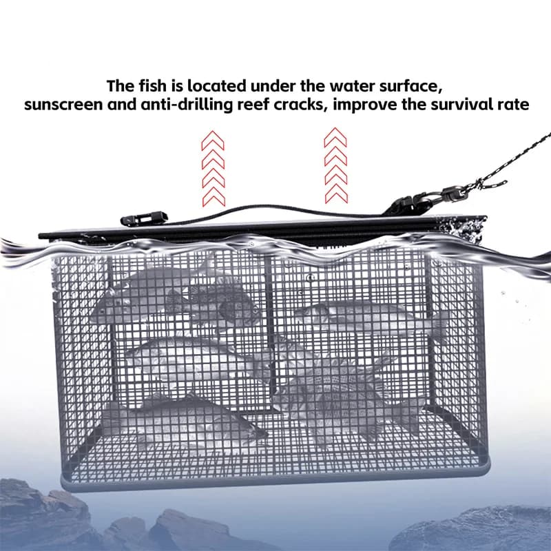 Filet pliable de pêche pour carpes crevettes écrevisses piège cage appât avec poignée Sougayilang