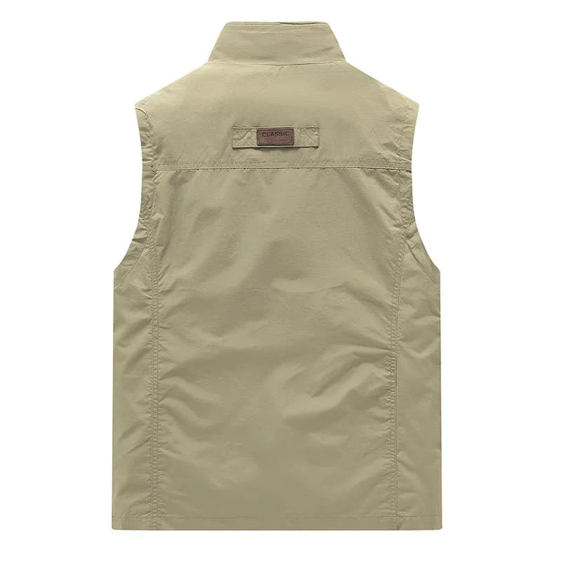 Veste légère homme printemps pêche photographie loisirs extérieur décontractée sans manches